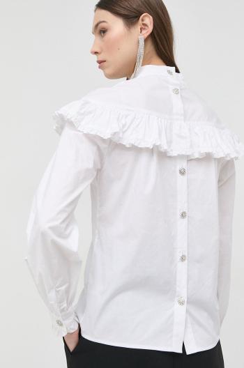 Bavlněné tričko Custommade bílá barva, regular