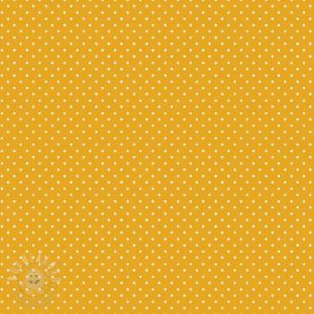 Bavlněná látka Petit dots yellow