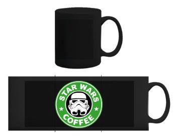 Černý hrnek Starwars coffee