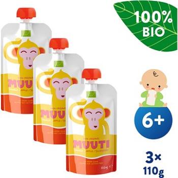 SALVEST Muuti BIO Banán, jablko a borůvky 3× 110 g (8594200260804)