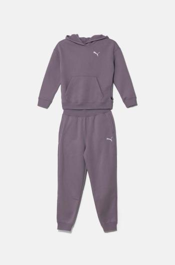 Dětská tepláková souprava Puma Loungewear Suit fialová barva, 683320