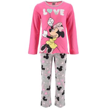 Dívčí pyžamo DISNEY MINNIE LOVE růžovo-šedé Velikost: 104