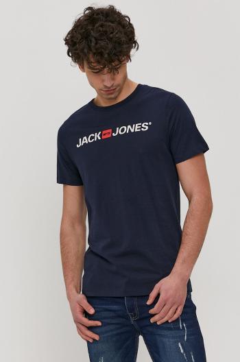 Tričko Jack & Jones tmavomodrá barva