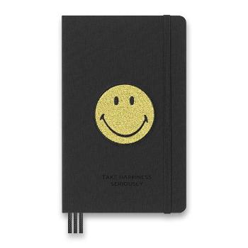 Diář Moleskine 2023 Smiley ČERNÝ - tvrdé desky - L, částečně linkovaný 1206/5787001