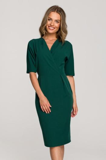 Zelené pouzdrové šaty S313