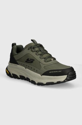 Boty Skechers D'Lux Trekker pánské, zelená barva