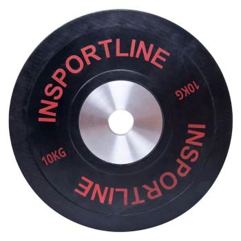 inSPORTline Bumper Plate Gumový kotouč 10 kg 50mm