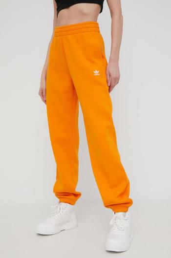 Tepláky adidas Originals Adicolor HF7511 dámské, oranžová barva, hladké