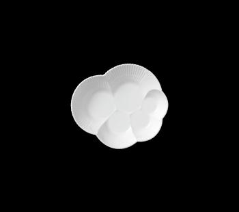 Talíř White Elements, 19 cm - Royal Copenhagen