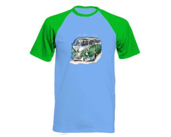 Pánské tričko Baseball Retro autobus