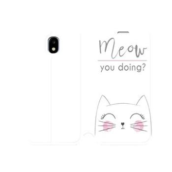 Flipové pouzdro na mobil Samsung Galaxy J3 2017 - M098P Meow you doing? (5903226065530)