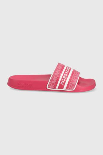 Pantofle MICHAEL Michael Kors Gilmore Slide dámské, růžová barva