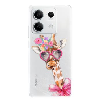 Odolné silikonové pouzdro iSaprio - Lady Giraffe - Xiaomi Redmi Note 13 5G