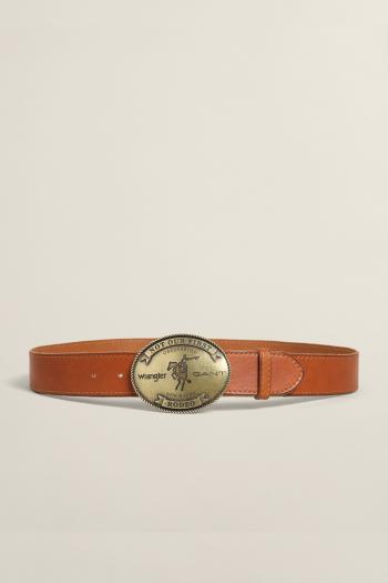 OPASEK GANT W. LEATHER BELT hnědá 70