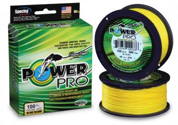 PowerPro Pletená Šňůra PowerPro Hi-Vis Yellow - 0,06mm 3kg 135m