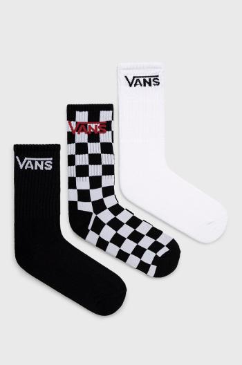 Ponožky Vans (3-pack) černá barva