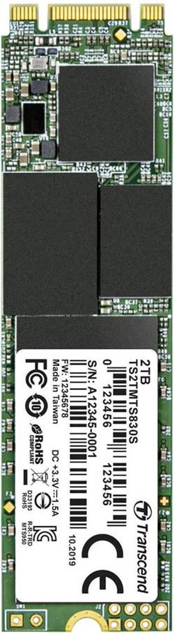 Interní SSD disk SATA M.2 2280 2 TB Transcend 830S Retail TS2TMTS830S M.2 SATA 6 Gb/s