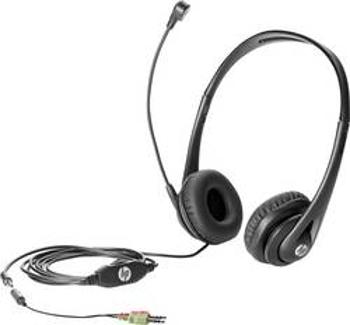 Headset k PC jack 3,5 mm na kabel HP Business V2 přes uši černá