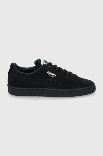 Semišové boty Puma Suede Classic XXI černá barva, 37491512, 374915