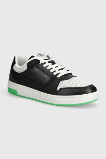 Sneakers boty Calvin Klein Jeans BASKET CUPSOLE LOW MIX IN MET černá barva, YM0YM00922