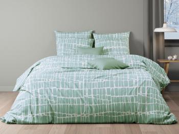 Mistral Home povlečení flanel Crocodilia Celadon - 140x220 / 70x90 cm