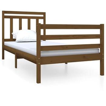 Rám postele medově hnědý masivní dřevo 90 × 190 cm Single, 3100622 (3100622)