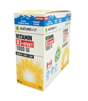 NatureVia Vitamin D3-Efekt 1000 IU 30x10 tablet