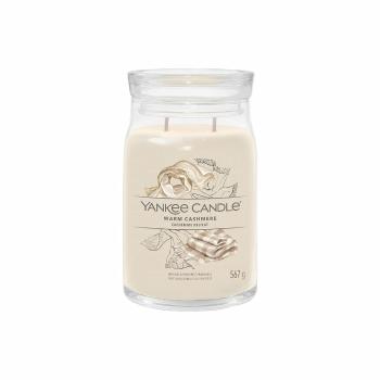 Yankee Candle vonná svíčka Signature ve skle velká Warm Cashmere, 567 g