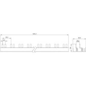 Sběrnicová lišta Siemens 5ST37780, Kolíkové sběrnice
