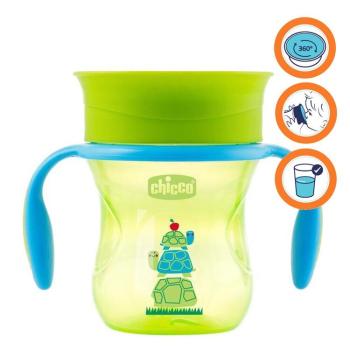 Chicco hrneček 360 s držadly 200 ml zelená