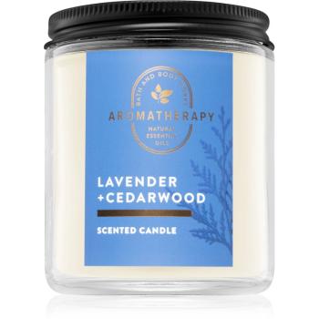 Bath & Body Works Lavender and Cedarwood vonná svíčka 198 g