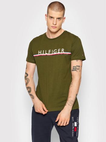 Tommy Hilfiger pánské zelené tričko - XL (GYY)
