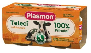 Plasmon Příkrm bezlepkový masový s obilím telecí bez škrobu a soli 2 x 80 g