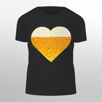 Pánské tričko Classic Heavy Pivní srdce