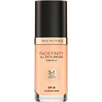 Max Factor Facefinity All Day Flawless dlouhotrvající make-up SPF 20 odstín 33 Crystal Beige 30 ml