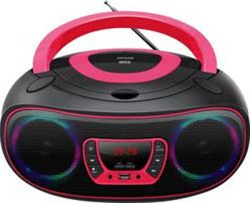 CD-rádio Denver TCL-212BT, AUX, CD, USB, Bluetooth, růžová