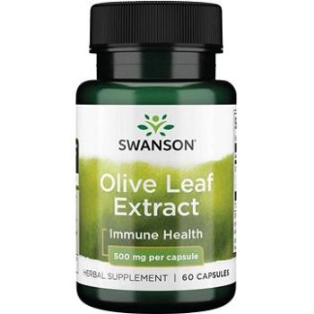 Swanson Olive Leaf Extract 500mg (Extrakt z olivových listů), 60 kapslí (87614141589)