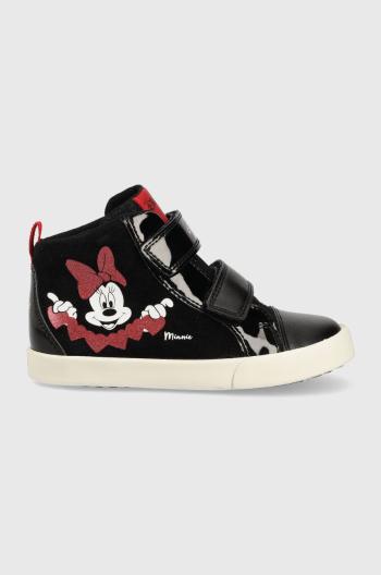 Dětské sneakers boty Geox x Disney černá barva