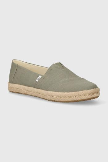 Espadrilky Toms Alpargata Rope 2.0 zelená barva, 10020859