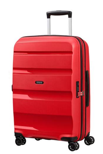 American Tourister Skořepinový cestovní kufr Bon Air DLX M EXP 66/73 l - červená