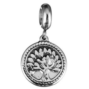Šperky4U Navlékací ocelový korálek s přívěškem strom života - K0017
