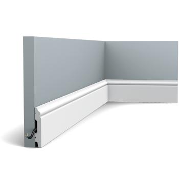 ORAC Decor ORAC podlahová lišta SX165 - Lišta 2000x69x11 mm Bílá