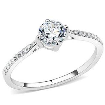 Šperky4U Ocelový prsten se zirkony - velikost 60 - AL-0097-60