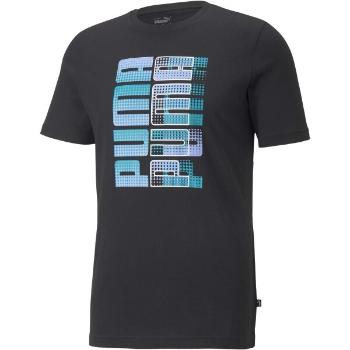 Puma PUMA CLASH GRAPHIC TEE Pánské triko, černá, velikost XL