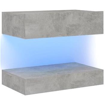 Noční stolek betonově šedý 60 × 35 cm dřevotříska (3079687)