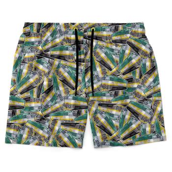 Pánské plavky short – Brejlovec zelený (Velikost: 2XL)