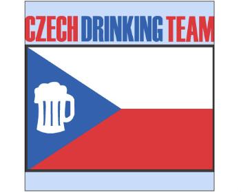 Plakát čtverec Ikea kompatibilní Czech drinking team