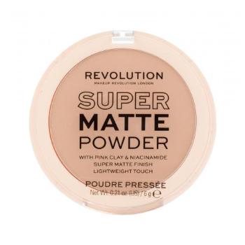 Revolution Relove Super Matte Powder 6 g pudr pro ženy Tan