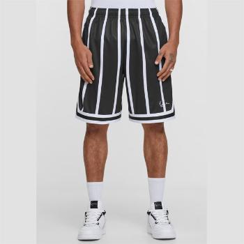 Kraťasy Karl Kani Small Signature Striped Mesh Shorts black/white - S