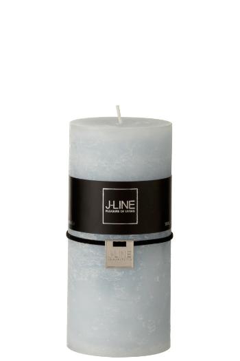Modrá nevonná svíčka válec  L  Blue - Ø 7*15 cm/72h 4237